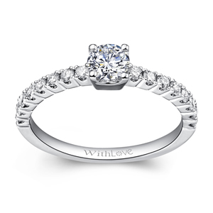 仰慕-铂金950钻石戒指