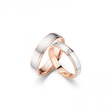 玫瑰情缘－钻石对戒